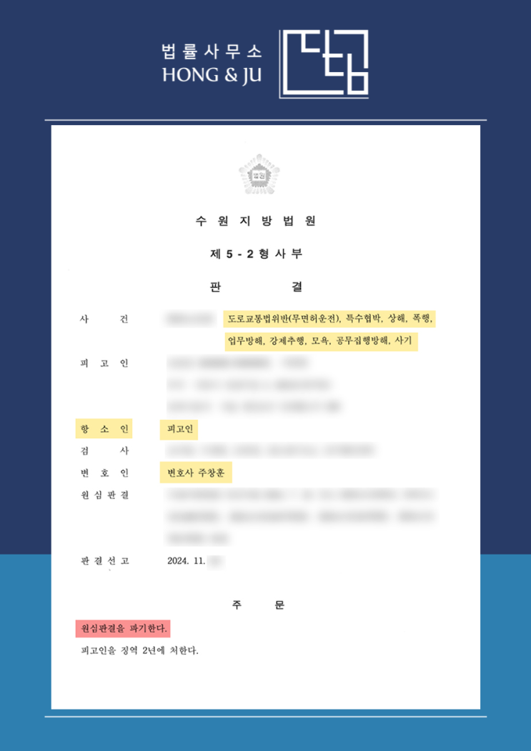  안산항소심변호사 징역 3년→집행유예로 감형, 어떻게?