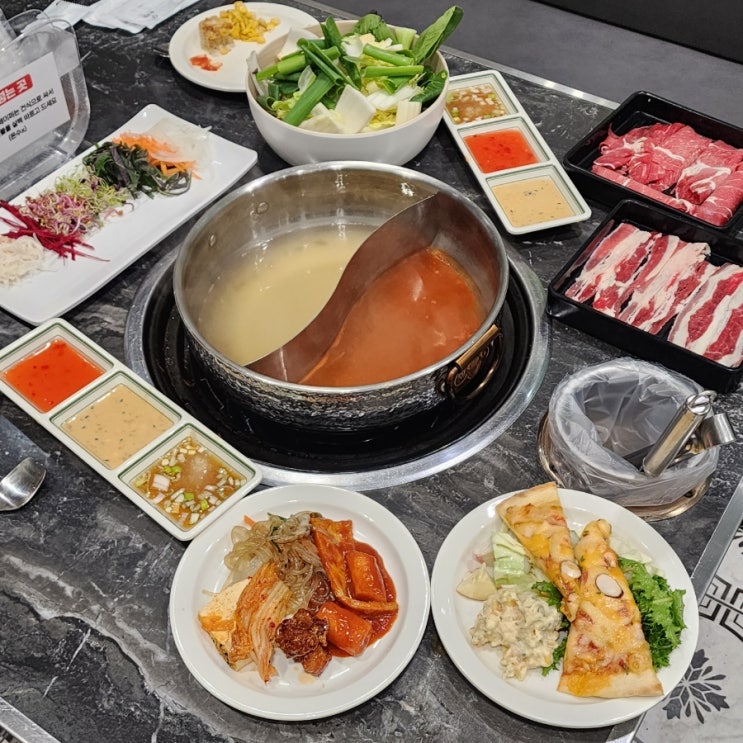  광주무한리필 샤브만 평일저녁 후기
