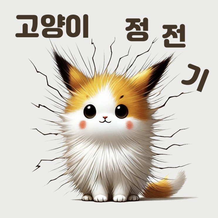  겨울 고양이를 피카츄로 만드는 정전기에 대한 모든것