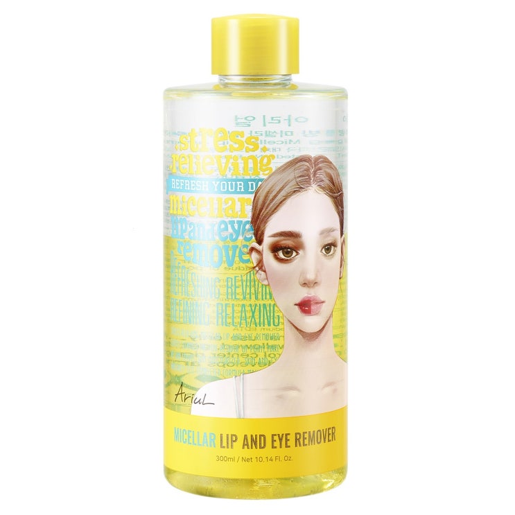  [광고] 아리얼 릴리빙 미셀라 립 앤 아이 리무버, 300ml, 1개