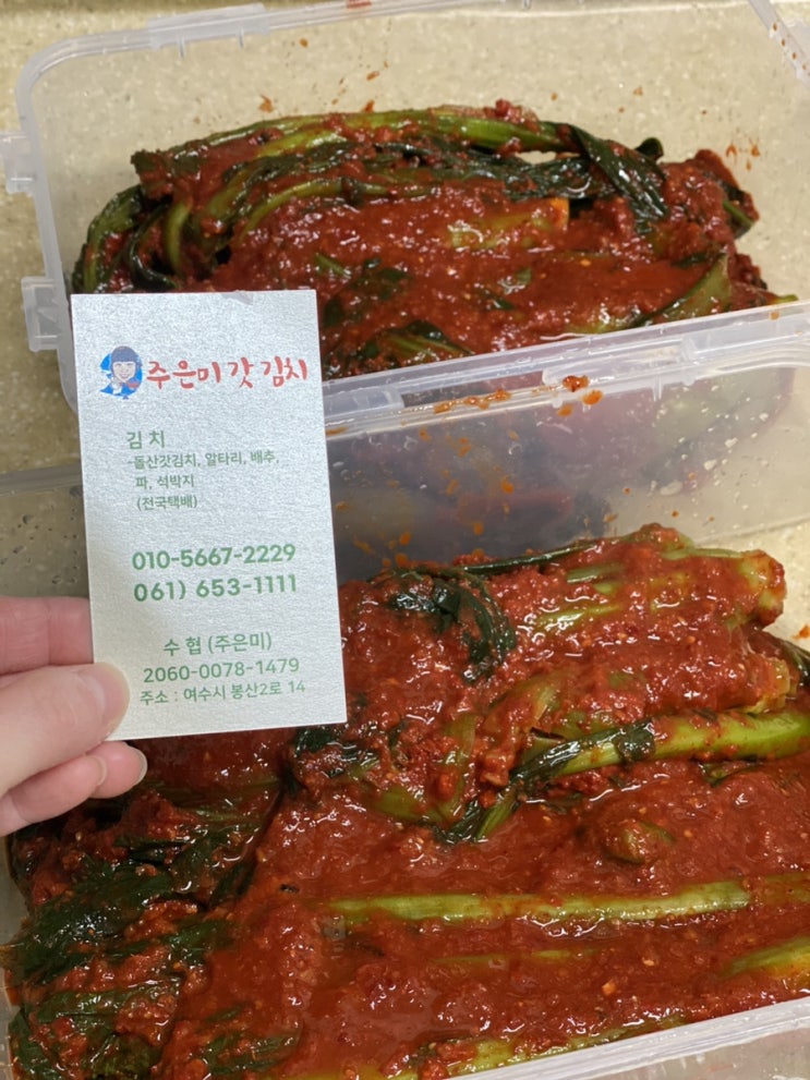  주은미갓김치 김장철에 생각나는 여수돌산갓김치