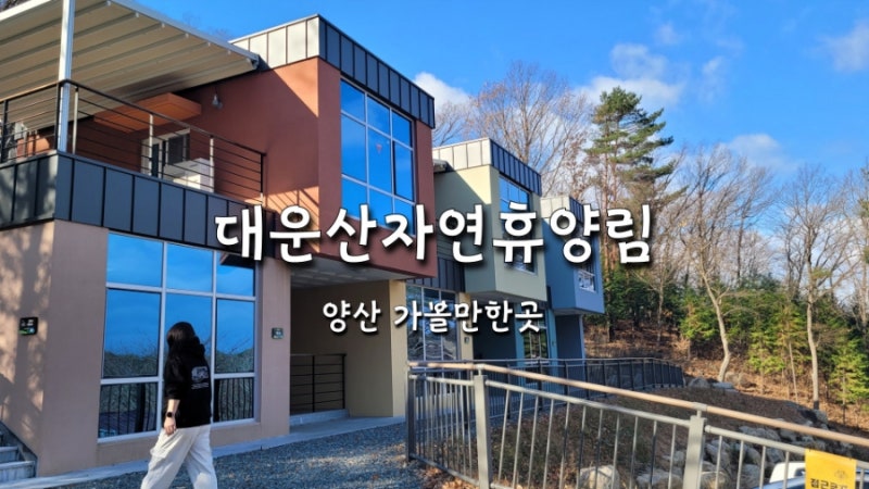 대운산 자연휴양림 머루동 103호 이용 후기(원룸, 7인실)