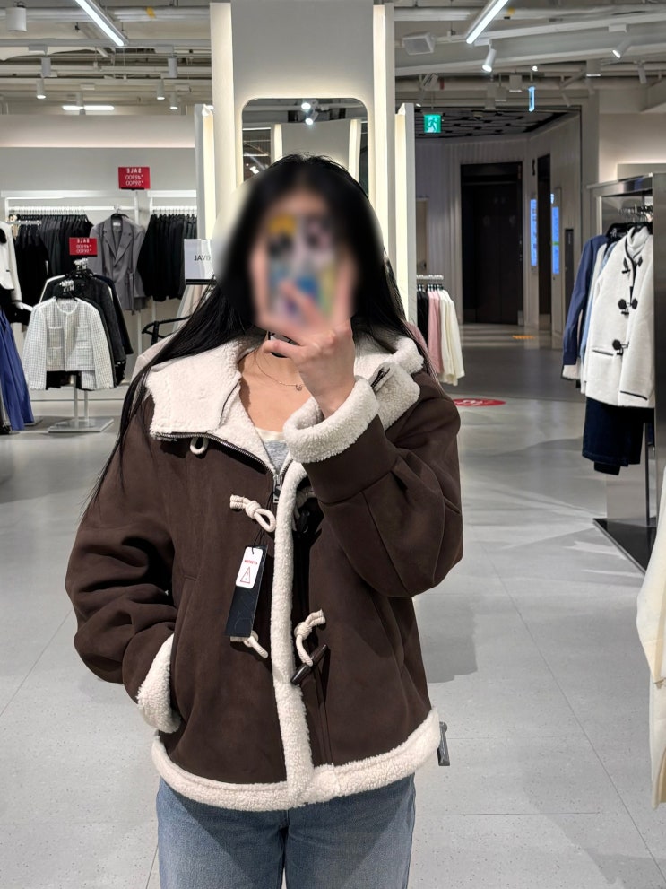  MIXXO 세일 스트레이트 체형 미쏘 아우터 피팅 1탄 무스탕편