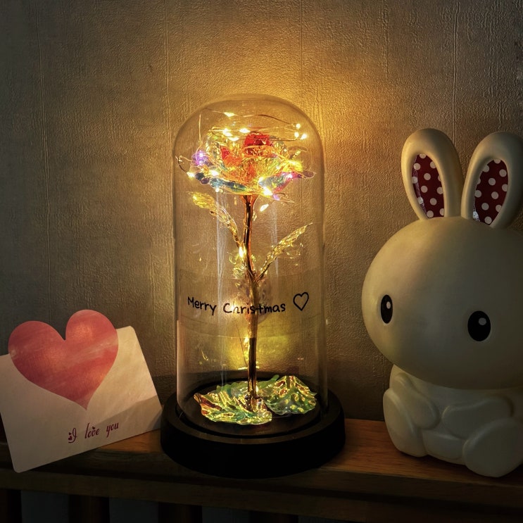  크리스마스 선물로 분위기 있는 있게 [아로파오] LED 금꽃 무드등