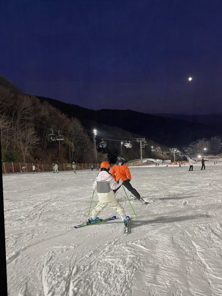  곤지암렌탈샵에서 겨울철 스키 연습과 특별한 강습 체험