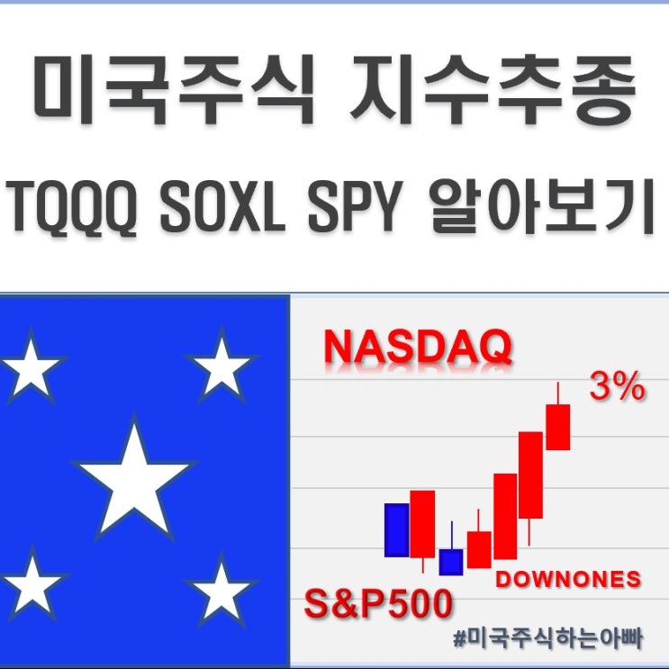  미국주식 지수추종 TQQQ SOXL SPY 알아보기