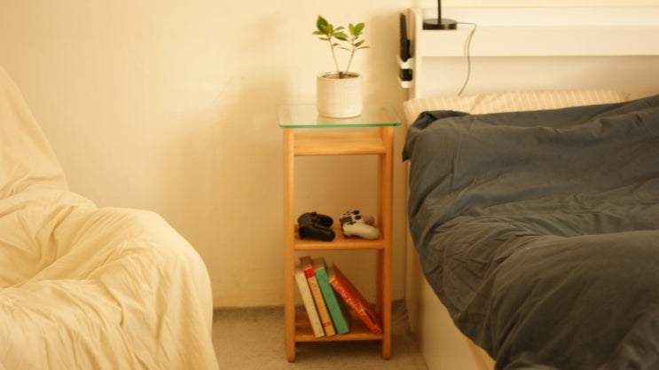  red oak side table / 적참나무 사이드테이블_우디터 목공방
