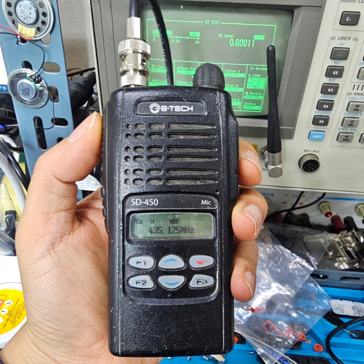  이테크 무전기 SD450 무전기수리 및 액세서리 공급