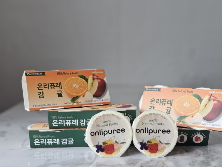  국내산 과일 퓨레 아이 간식으로 좋아요