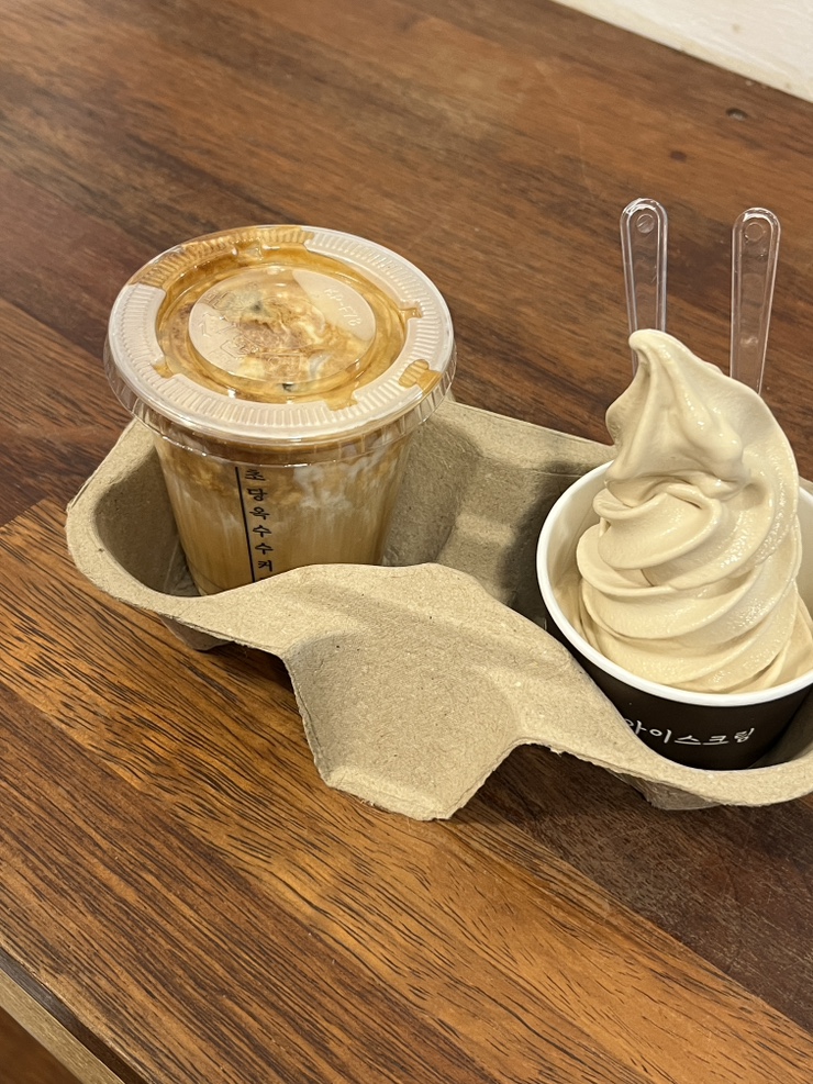  강릉 가볼만한곳 갤러리밥스 | 고소한 크림이 맛있는 초당옥수수커피 테이크아웃
