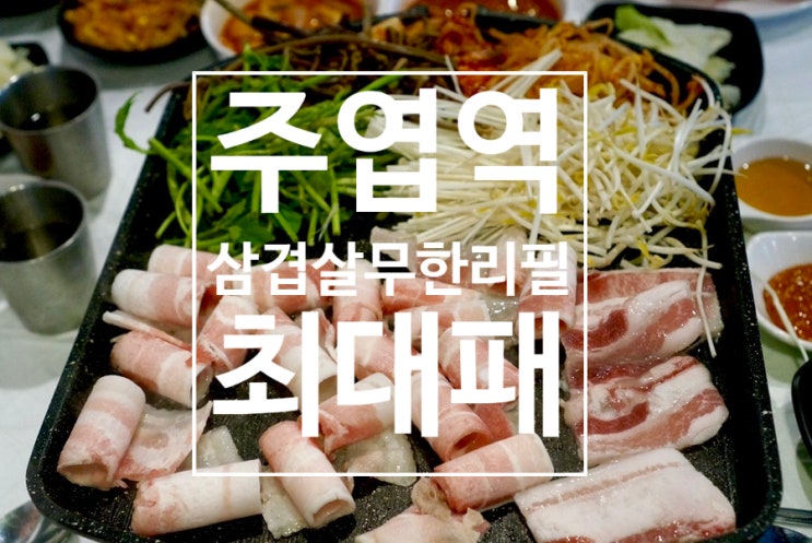  주엽역 맛집 2번출구앞 삼겹살 무한리필 최대패