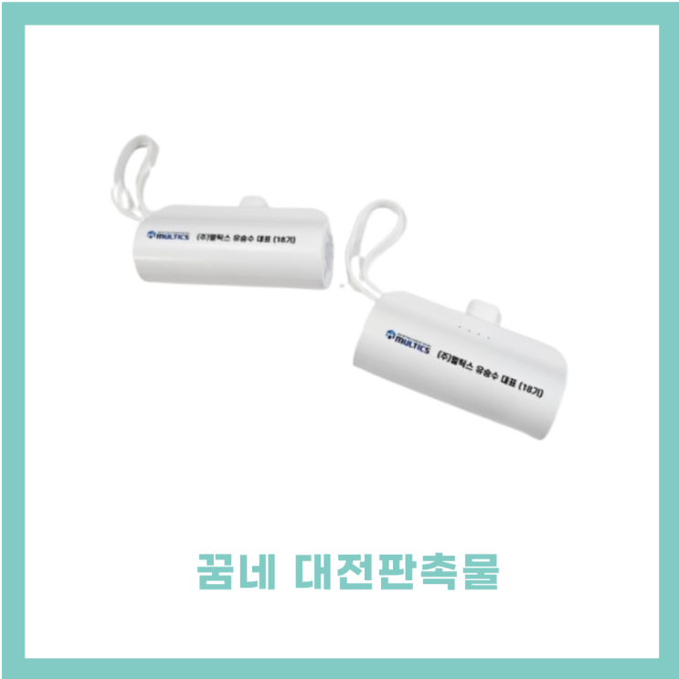  꿈네 대전판촉물 디셀라 도킹형 보조 배터리