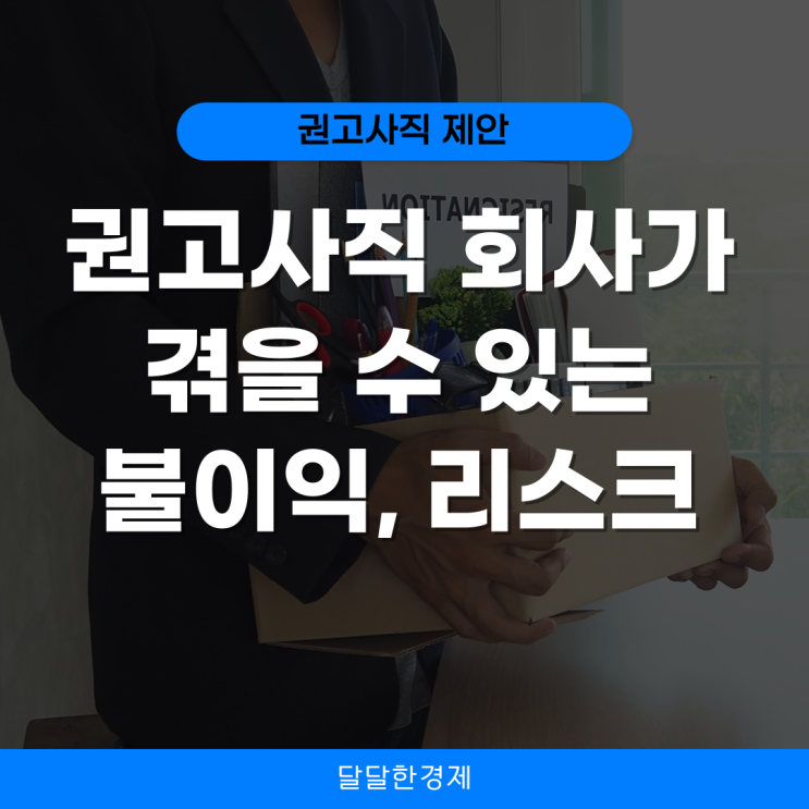  권고사직 회사가 겪을 수 있는 불이익과 리스크