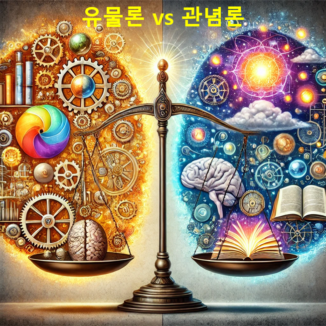 유물론(Materialism)과 관념론(Idealism) : 세상을 바라보는 두 가지 관점의 비교 유물론(Materialism)과 관념론(Idealism) : 세상을 바라보는 두 가지 관점의 비교