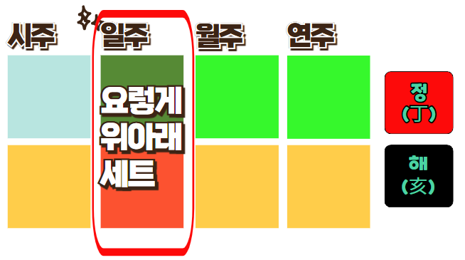정해일주, 정화일간. 2025년 을사년은?