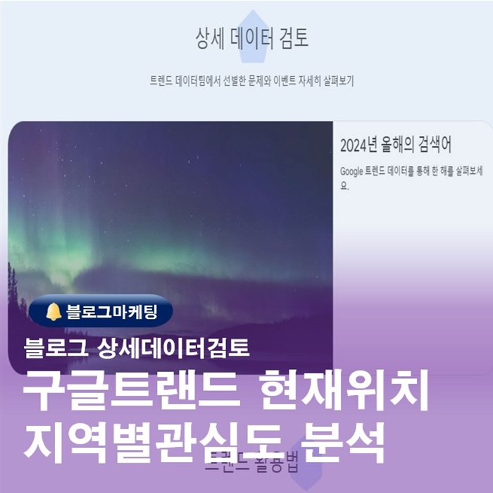  구글트랜드 활용해서 네이버블로그키워드분석후 나에게 맞는글쓰기