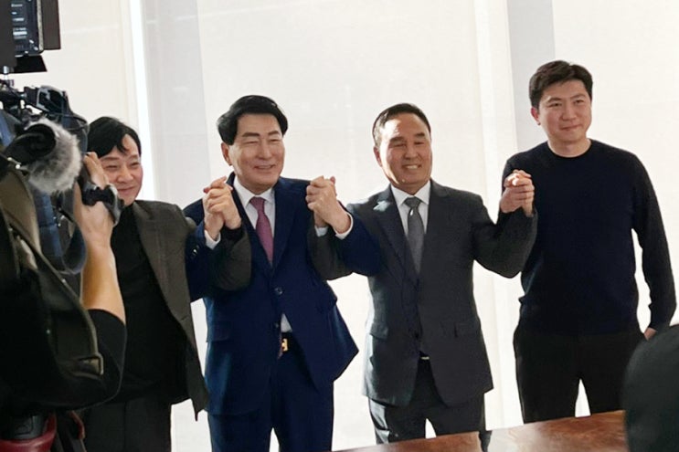 <b>대한체육회장 후보</b> 4명, 단일화 합의…‘반이기흥’ 공동 목표