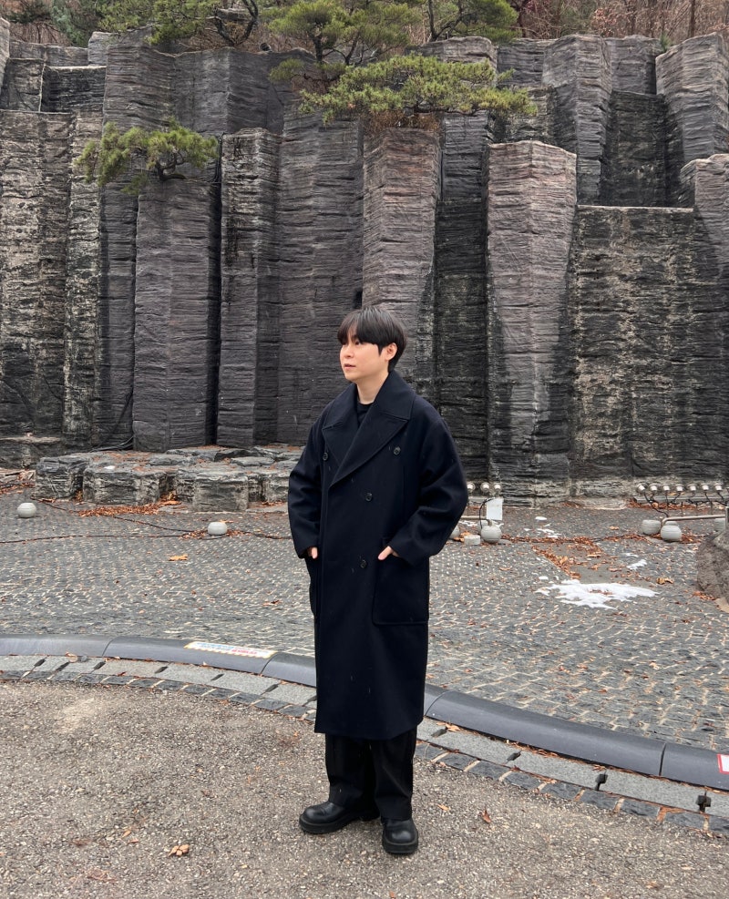 남자 코트 추천 카니 CANNI 오버핏 롱코트 코디