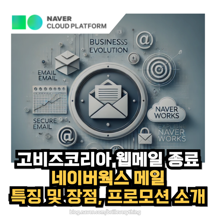 네이버웍스 <b>메일</b> 특장점, 고비즈코리아 웹<b>메일</b> <b>종료</b> 대안책으로... 