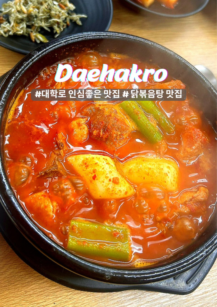  대학로 닭볶음탕 맛집 혜화역 국빈행성 든든한 한 끼