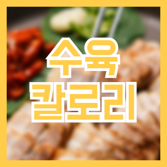  수육 칼로리 부위별 다른열량! 건강하게 먹는법!