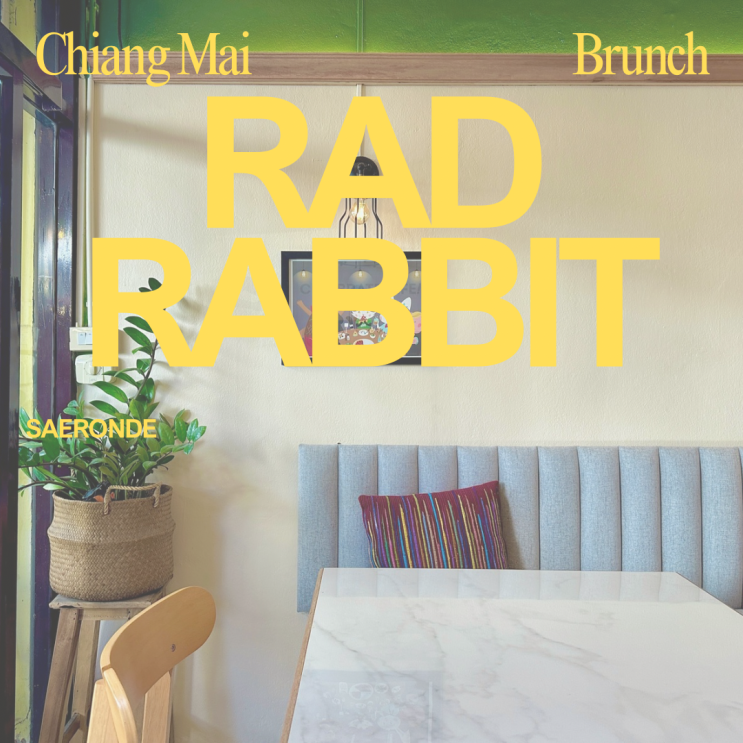 태국 여행 치앙마이 올드타운 브런치 카페 RAD RABBIT 비건 맛집