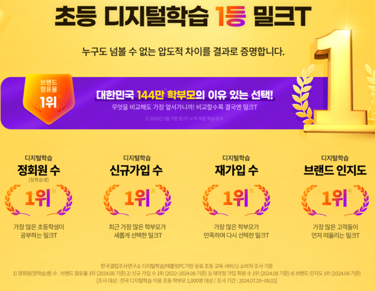  천재교과서 밀크티 영재원 예비 초등 학교 입학 준비 1위 밀크T 스마트 학습지