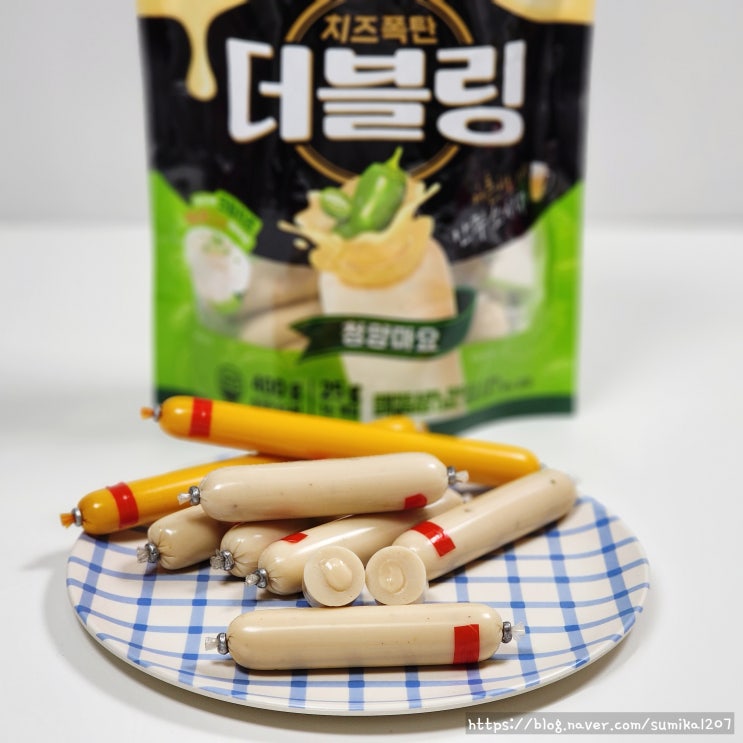 진주햄 천하장사 소세지 더블링 청양마요 칼로리 후기 진주햄 천하장사 소세지 더블링 청양마요 칼로리 후기
