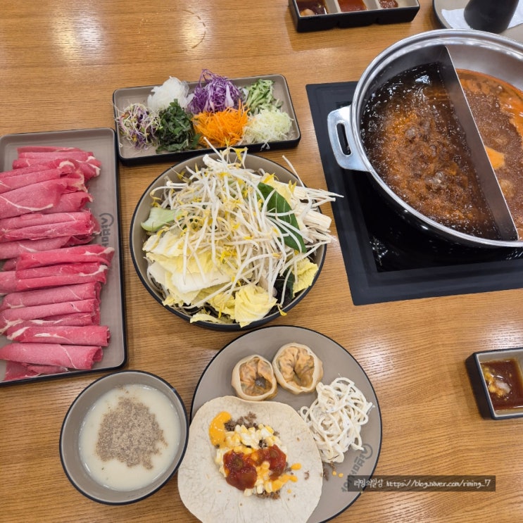  양산 웅상 샤브샤브 맛집 내돈내산 :: 샤브마니아 웅상덕계점 (평일 점심특선)