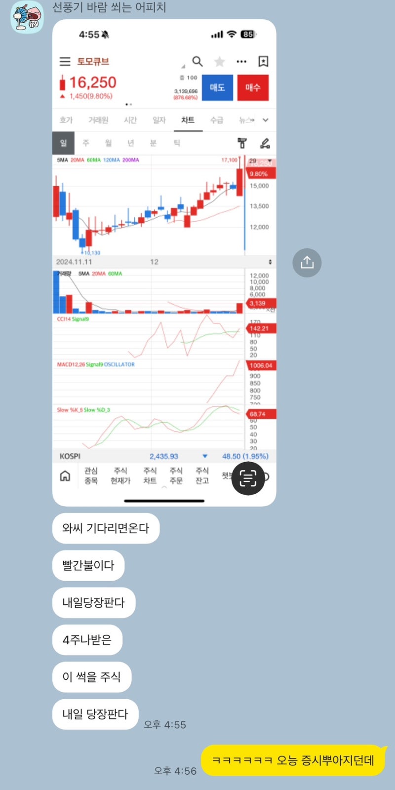 토모큐브 주가상승이유. 드뎌 공모가 상회! : 네이버 블로그
