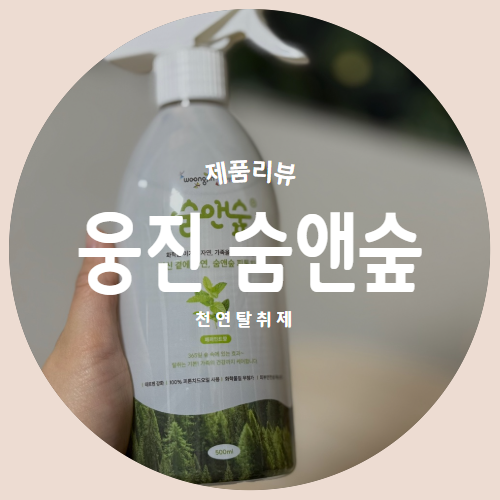  생활의 질이 높아지는 피톤치드 천연탈취제 스프레이 "웅진 숨앤숲" 제품리뷰