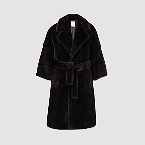 Sandro fake fur coat | 산드로 페이크퍼 코트