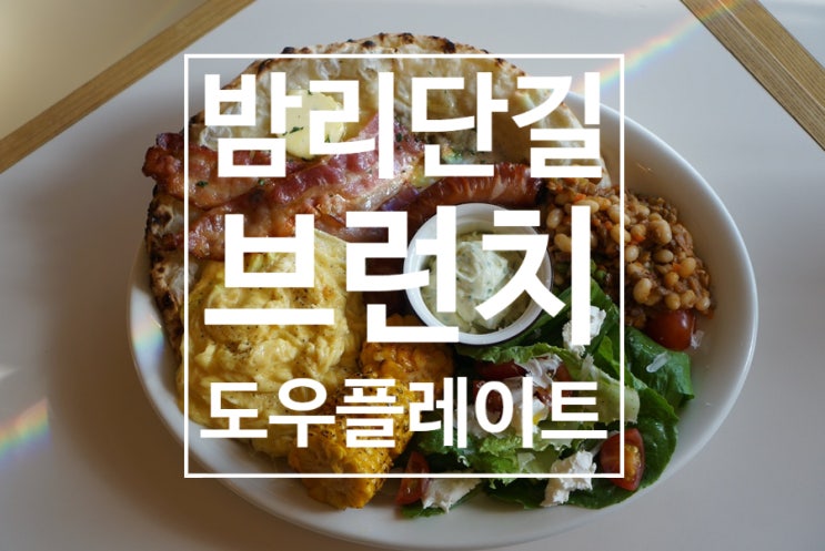  밤리단길 브런치 신상맛집 애견동반가능한 도우플레이트