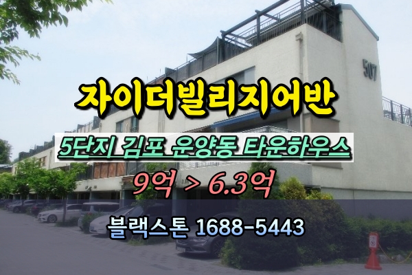  김포자이더빌리지어반 5단지 경매 운양동 타운하우스