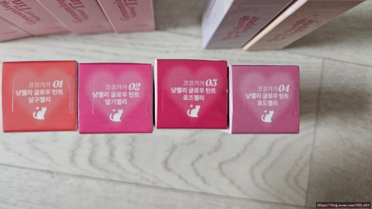  내 돈 내산 다이소 코코가가 젤리 글로우 틴트 전 색상 리뷰
