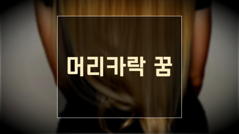 머리카락 꿈 _ 머리카락 길어지는 꿈, 머리카락 자르는 꿈, 먹는 꿈, 빠지는 꿈 등