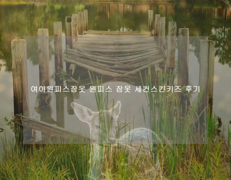여아원피스잠옷 원피스 잠옷 세컨스킨키즈 후기