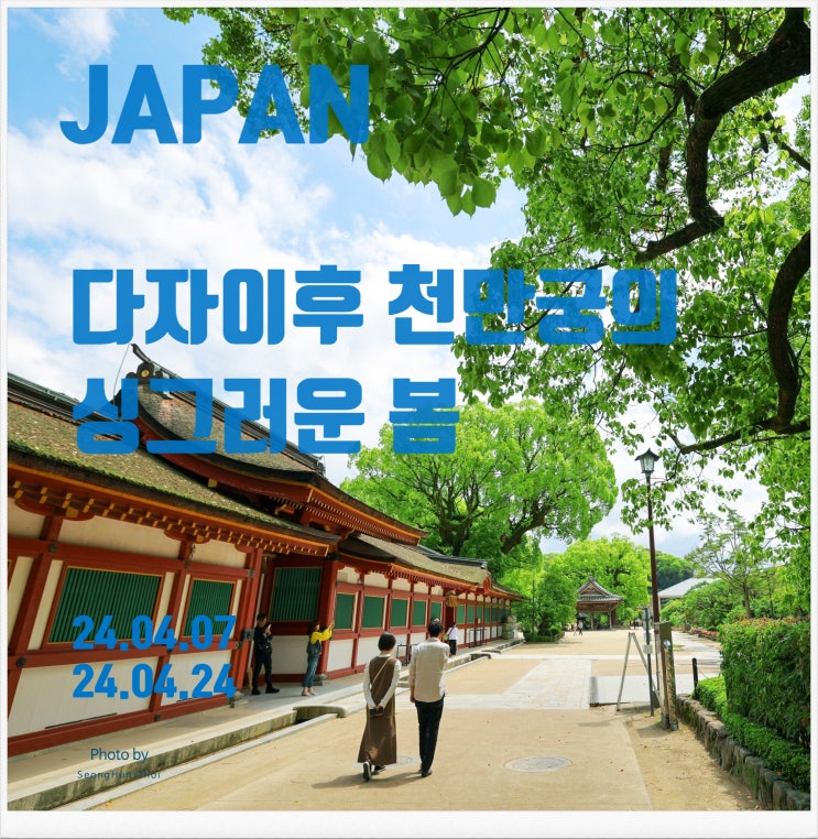  카메라와 함께한 다자이후 천만궁(텐만구)의 싱그러운 봄 – 벚꽃과 본전의 아름다움을 담다
