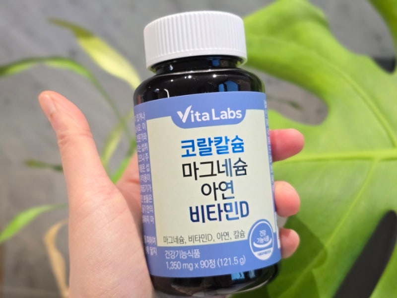 매일 챙겨먹는 영양제 비타랩스 코랄 칼슘 마그네슘 아연 비타민D