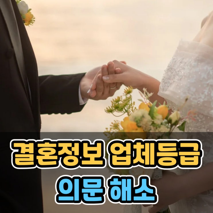  결혼정보 업체등급 차희연 메리피플 의문 해소