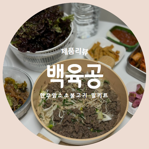  온가족이 즐겨 먹을수 있는 "백육공" 한우암소불고기 밀키트 추천리뷰