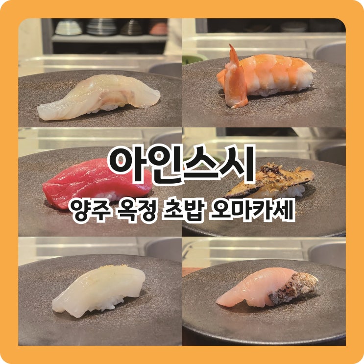  양주 옥정 초밥 오마카세 맛집, 아인스시