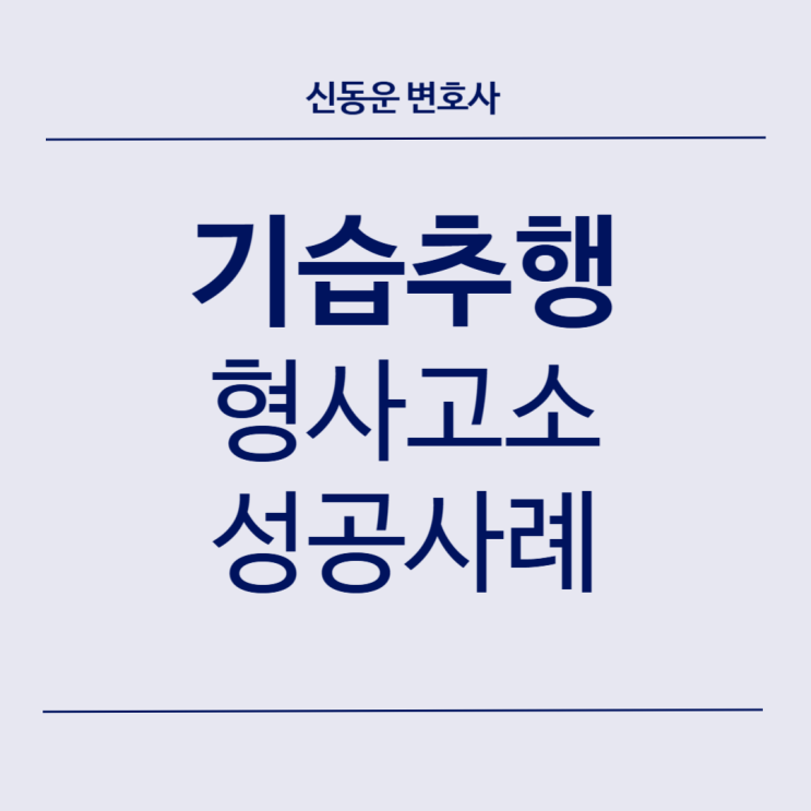 [형사 고소 업무사례] [형사] #40. 기습 추행, 강제추행 고소 검찰 송치 성공 사례