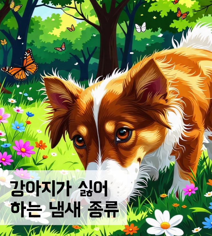  강아지가 싫어하는 냄새 종류
