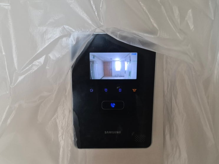  분당구 정자동 파크뷰아파트 삼성 비디오폰 SHT-3625 설치