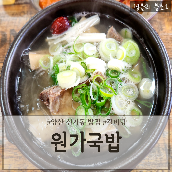  양산 신기동 맛집 가마솥에 조리하는 갈비탕맛집 '원가국밥'
