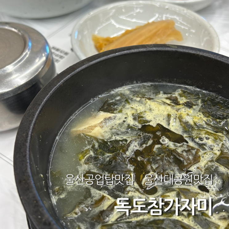  울산 공업탑 맛집 독도참가자미 미역국 회정식