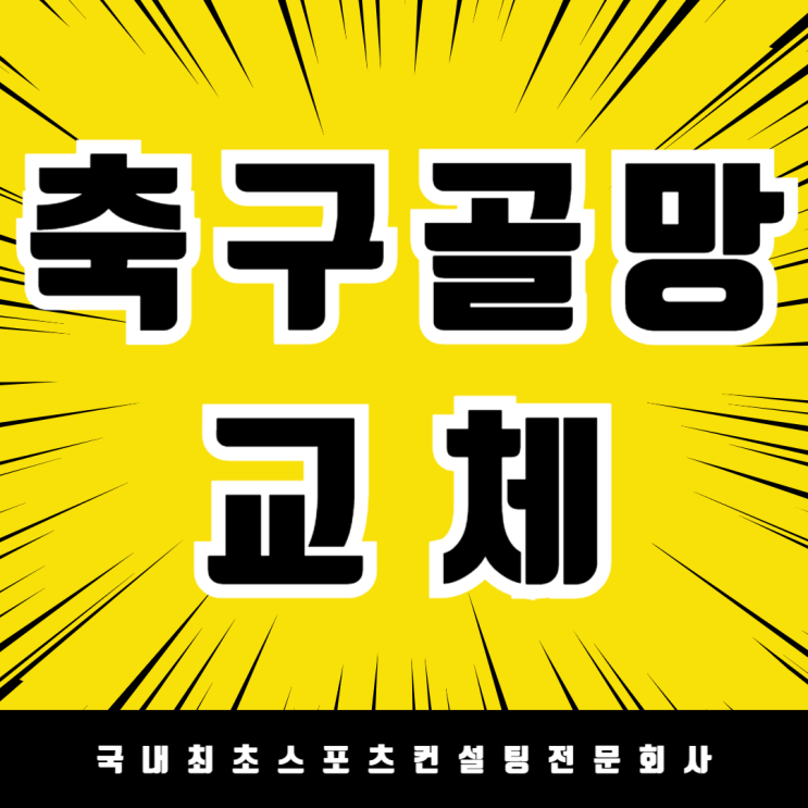  축구골망 교체의 달인 등장!세종 아름초등학교 축구골망 교체 이야기