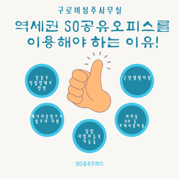  구로비상주사무실 역세권SO공유오피스 이용해야 하는 이유!
