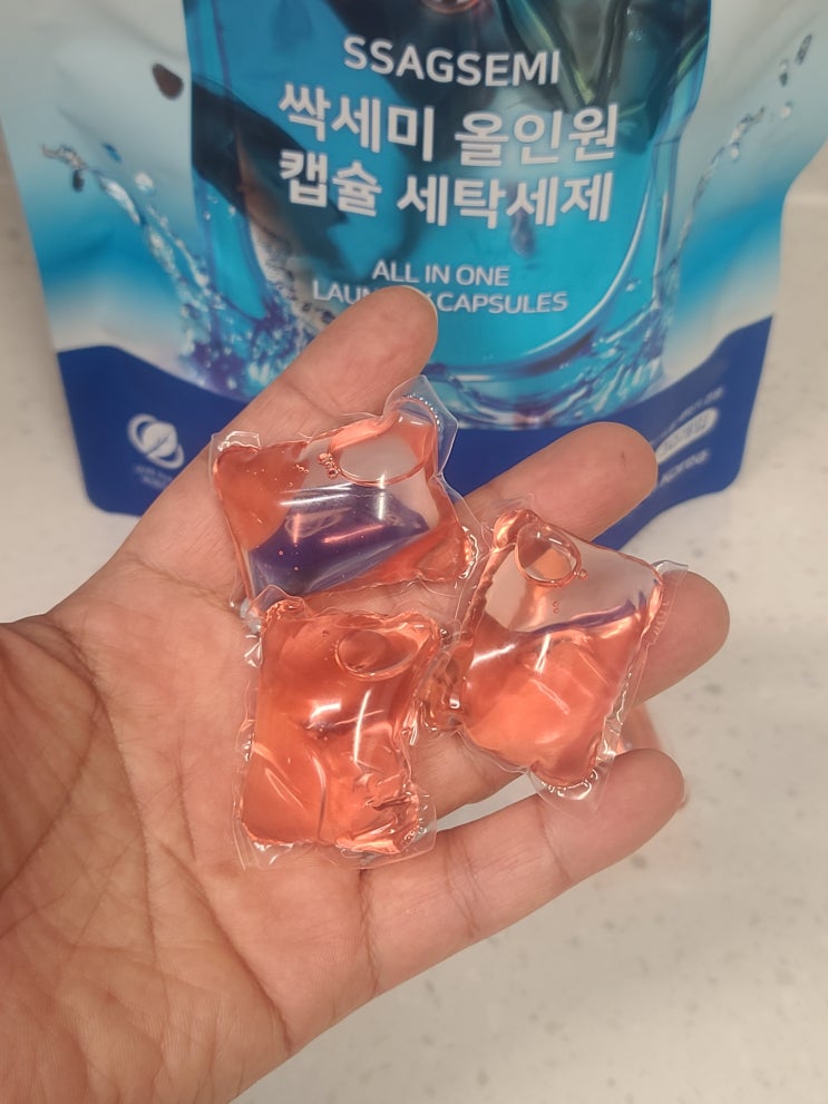  캡슐 세탁세제 잔향이 오래가는 싹세미